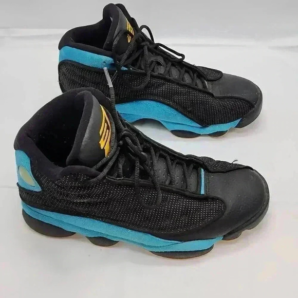 Nike Air Jordan Men's XII CP3 Chris Paul Basketball Shoes Black Blue Size 7.5 - Picture 2 of 10